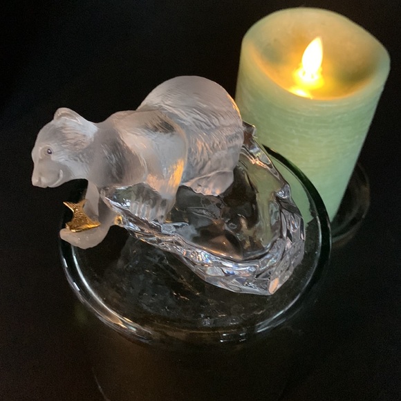 FM Igor Carl Faberge Crystal Bear-crystal cape. Franklin Mint - Picture 8 of 9